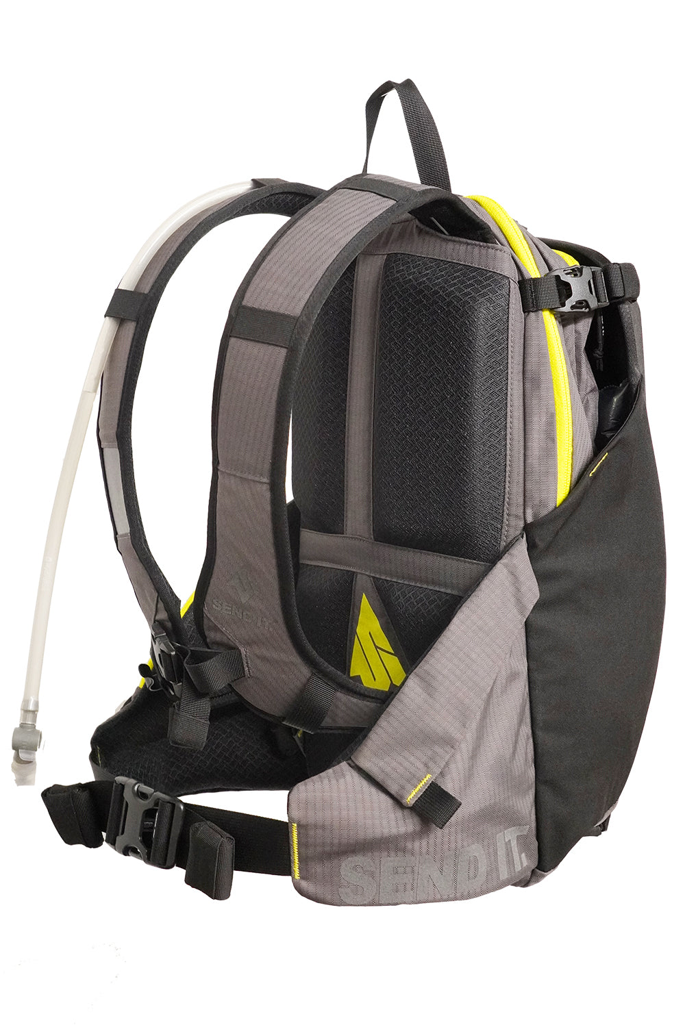 rucksäcke mountainbike Send It Defender 15 Hydration Backpack - Mtb, Moto Bag with Spine Protector for Men and Women. 15L Capacity Mountain Bike Hydration Pack